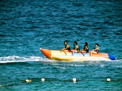 Banana boat em Sitges 15 minutos