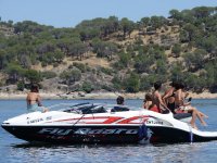 Motorboat in the reservoir