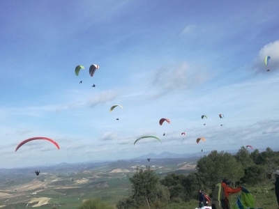 Despedida de soltero en parapente Montellano 20min