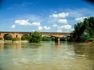 Kayak route in the Guadalquivir to La Ropera