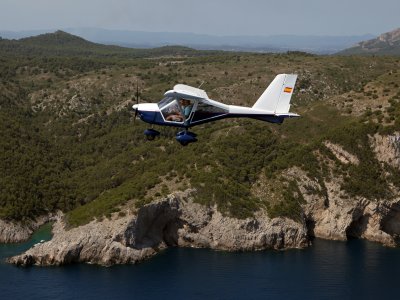 Ultralight outing in Costa Brava, 15 min