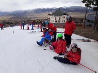  Pronta per partire sulla pista innevata 