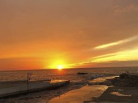  Sonnenuntergang nach einem Tag Paddle Surf 