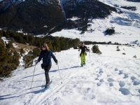 Caminado sobre la nieve