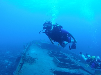 Open sea diving baptism from Badajoz