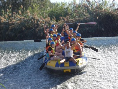 Rafting descent in Segura river with paella 4 hours