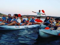 Group on the kayak for the stag/hen do