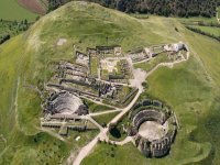  Views of Roman settlement from balloon 