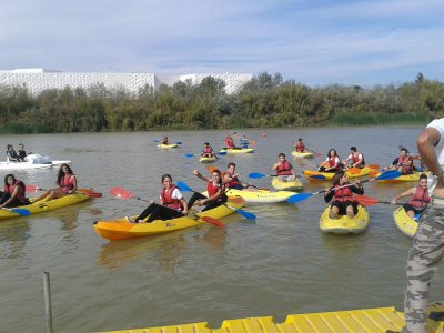 Travesía por el Guadalquivir en kayak 2h niños