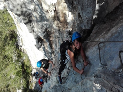 Canoe plus Via Ferrata or Caving Dug groups