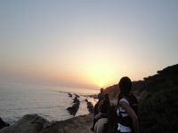  Horseback riding at sunset in Bolonia 