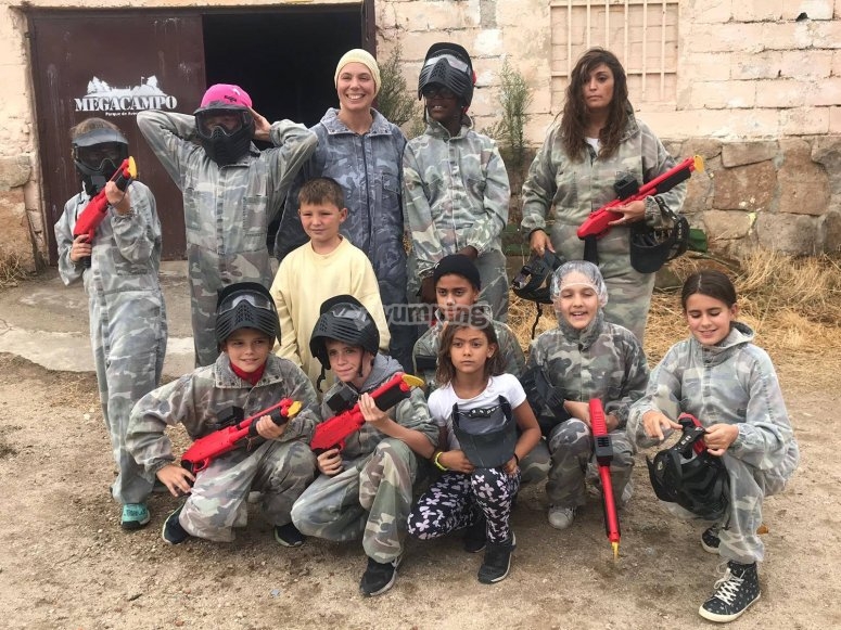 Partida paintball niños 150 bolas Collado Mediano desde 18€