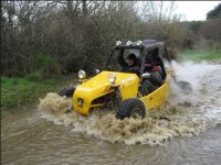  Skidding in the flooded area of the El Casar terrain 