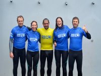 several surfers after the class 