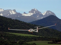  Flug über die Berge im Segelflugzeug 