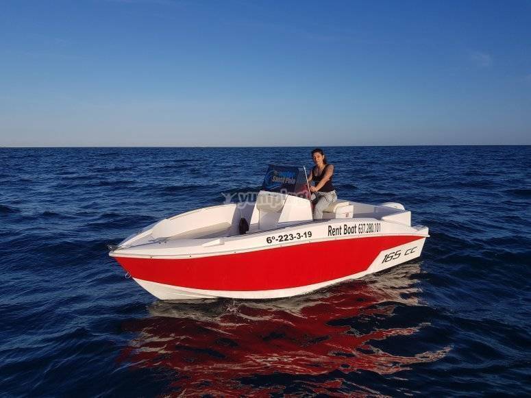 Alquiler de barco Compass sin carnet 2h Santa Pola - Ofertas-aventura