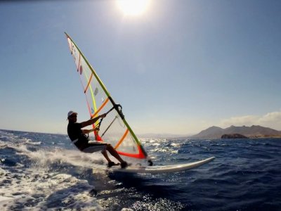 Level windsurfing course on the coast of Mazarrón