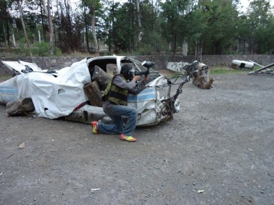 Partida de paintball con 600 balas en Chiluca