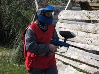 jugando al paintball