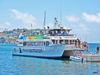 Catamarán visión submarina y comida a Pto Andratx