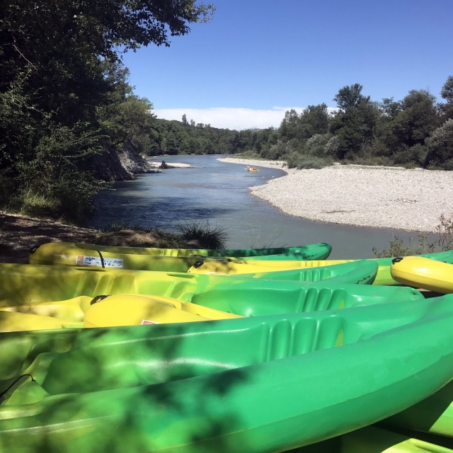 Excursión de medio día en canoa a las gargantas de Saillans
