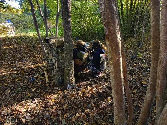 Escondite estratégico para apuntar 