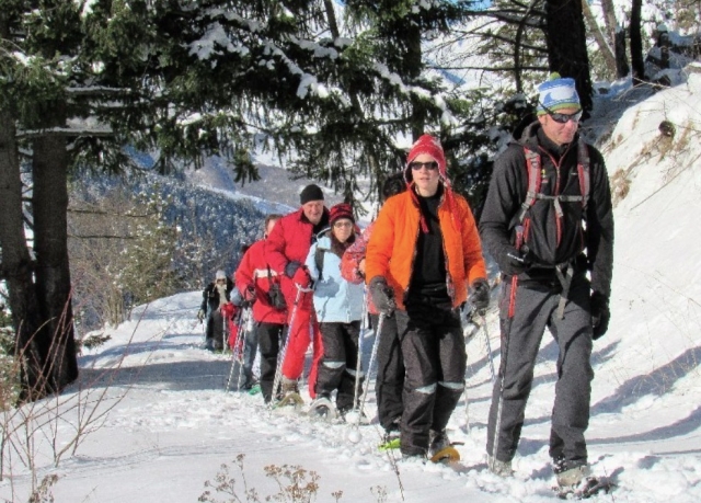 Snowshoe hike to Tarbes 3 hours