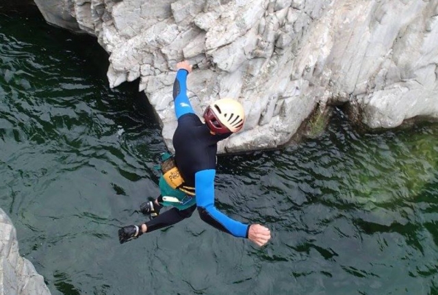 Canyoning-Session in den Cevennen 1/2d
