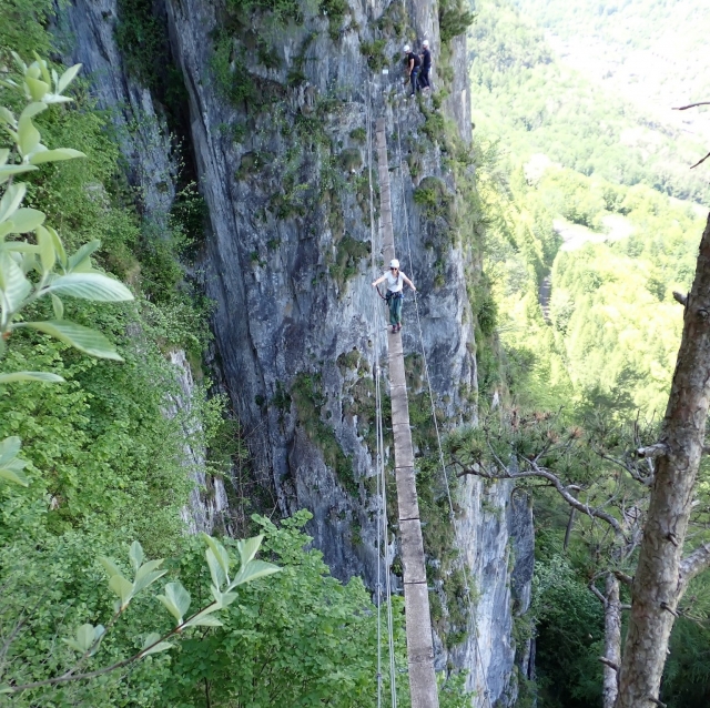 Über Ferrata de Vicdessos gegenüber nördlich - 1/2 Tag