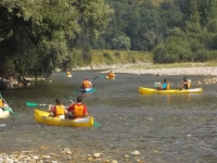 Ruta en canoa por río Deva con fotos, niños