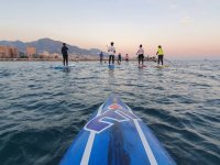  Touring the Carvajal beach in a paddle surf rental 