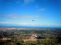  在 Paragliding Pico del Sol 的飞行视图