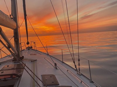 Sailboat ride at sunset Puerto de Santa María