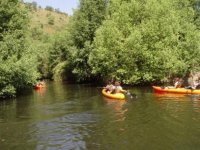  Two people in canoes 