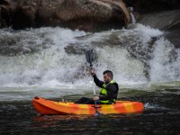 Kayak individual en el Ezaro