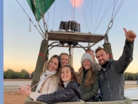 Todo listo para el vuelo en globo