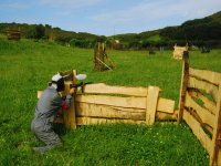  Paintball game at bachelor party 