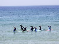  im Wasser Surfen lernen in Portugal 