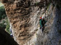  Genießen den Klettersteig 