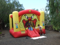  Bouncy castle inside the park 