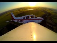 Atardecer avión aeroclub