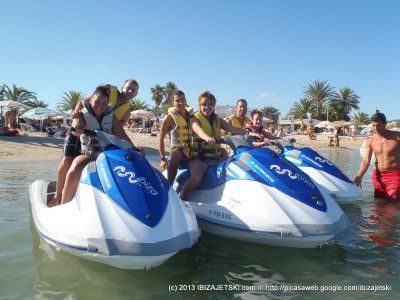 Excursión en moto de agua en Ibiza 1 h