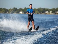  Waterskiing with a boat in Sitges 