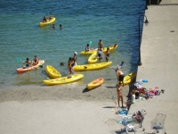 Piraguas a pie de playa