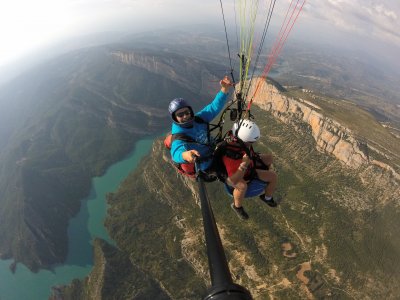 Volo in parapendio, Gola di Montrebei, 20-40'