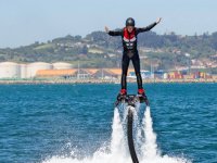  Doing flyboard in the Cantabrian 