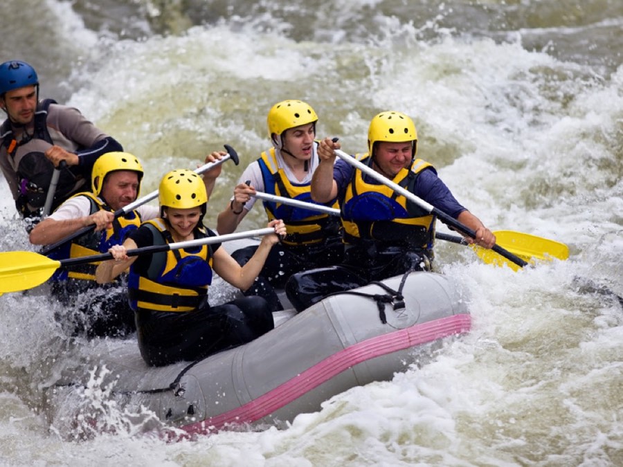 Cartão presente de rafting